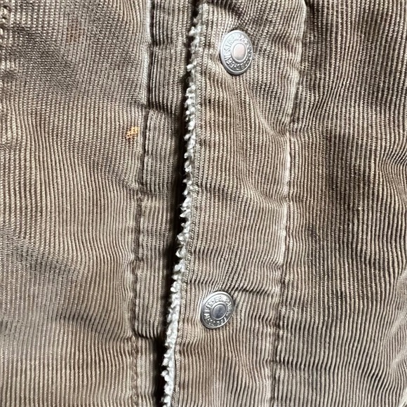 Levi's 70520 Corduroy Sherpa Trucker Jacket Retro Workwear Western Brown Size M - Picture 12 of 13